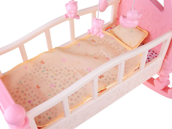 Large bed, doll cradle + carousel ZA4788