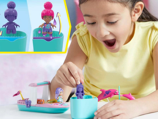 121-piece MEGA Barbie Color Reveal blocks Adventure with dolphins ZA5425
