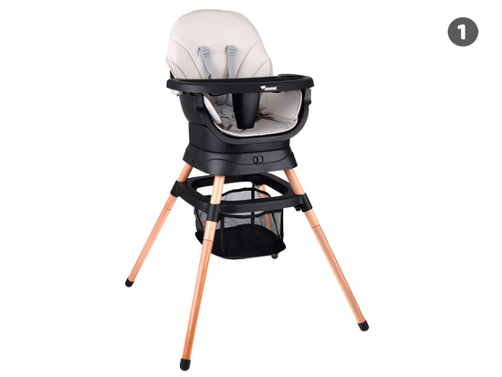 Multifunctional 6-in-1 swivel feeding chair for children ZA5659