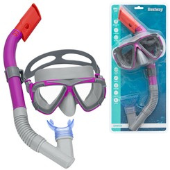 Bestway Mask with snorkel for swimming PINK 14+ 24029