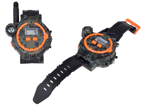 Walkie talkie 2 Multifunction watches Range 200m Compass ZA5463