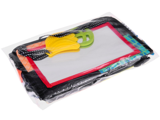 Foldable sensory toy with mirror + contrast book ZA5829