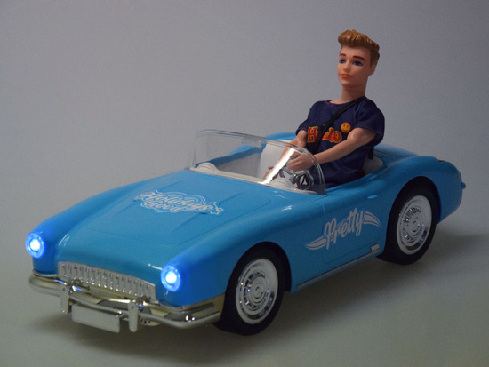 Remote Control Car Retro Cadillac with Doll – Stylish Driver, Ride with Class RC0746