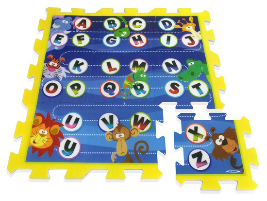 Foam puzzle - educational mat for children ALPHABET with animals ZA3148