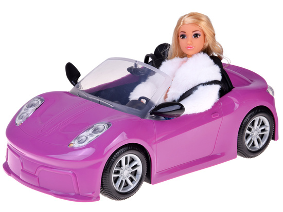 Purple sports car for classic convertible doll for 2 dolls ZA5697