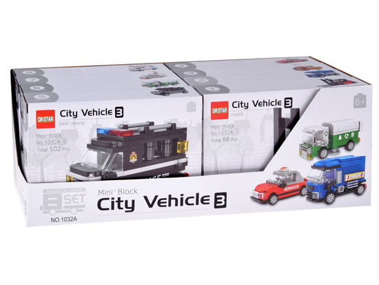 Klocki konstrukcyjne CITY VEHICLE 3 modele z serii: pojazdy miejskie ZA5853