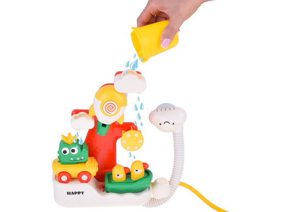 Multifunctional Bath Toy – Crocodile & Ducks with 4-in-1 Shower ZA5925
