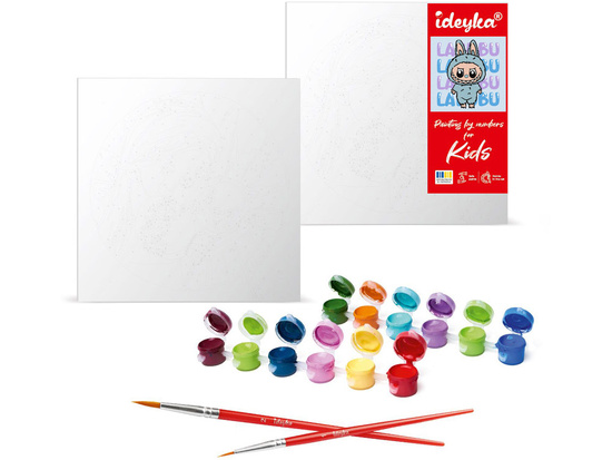 Malowanie po numerach dla dzieci 25x25cm KHO1283 On – Labubu AP0066