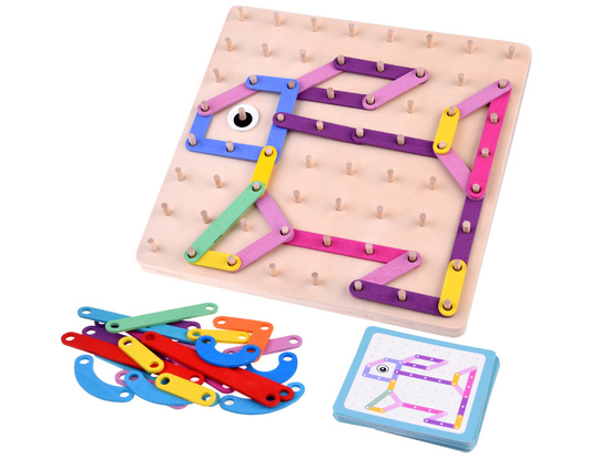 Montessori puzzle wooden colorful sticks ZA4686
