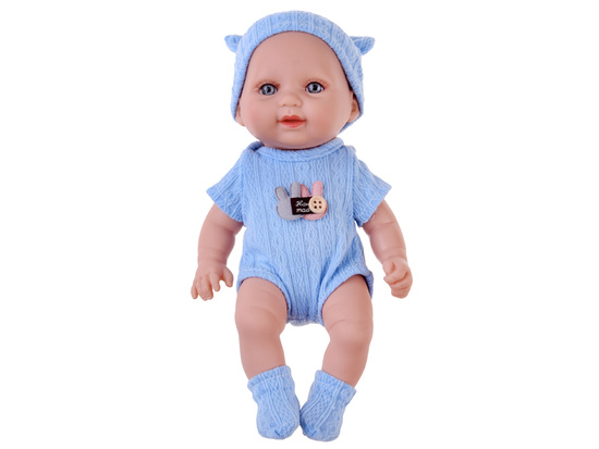 Adorable BOBAS doll 26 cm - light and mobile in a sleepsuit with a hat ZA5831