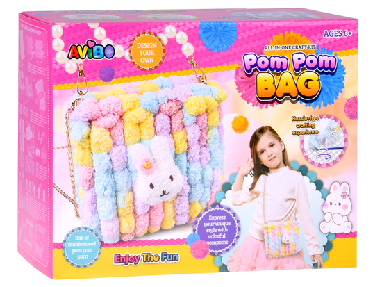 DIY Creative Kit - Fluffy Pom Pom BAG ZA5814