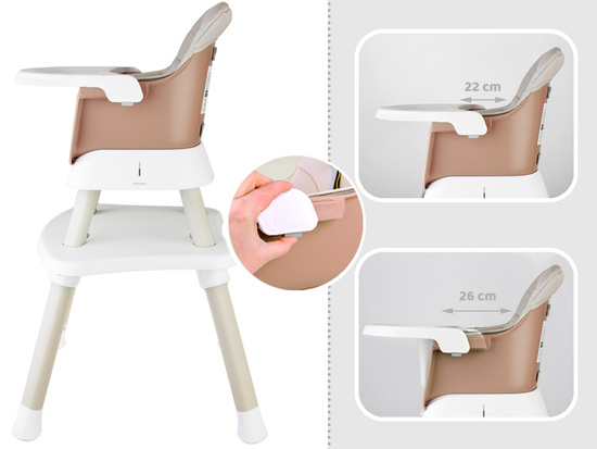 High chair, feeding chair Set 6in1 ZA4142