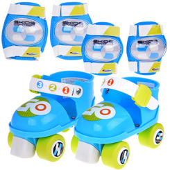 Set of roller skates + elbow and knee pads for children R. 23-27cm SP0858