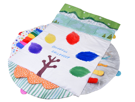 Large Educational Play Mat for Babies with Contrast Cards and Toys ZA5911
