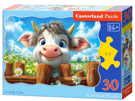 Puzzle 30-elementów Lovely Cow B-03839-1