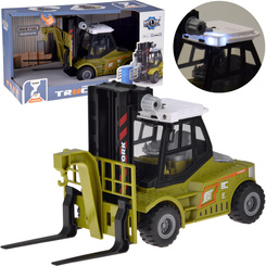 FORKLIFT with moving forks + light and sound effects ZA5978