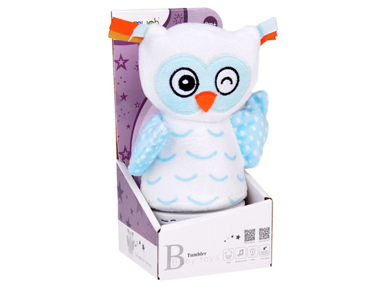 Plush Owl Color Changing Night Light + Music Box ZA5190