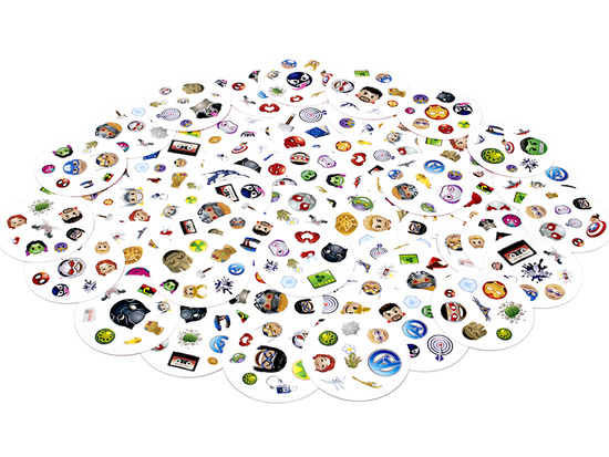 Rebel Karciana gra Dobble Marvel Emoji - okrągłe karty do gry GR0773 