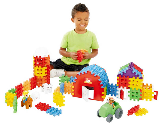 Waffles FARMA construction blocks 80 pcs. za5113