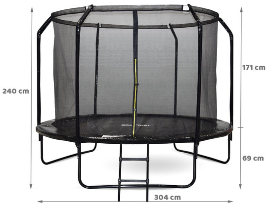 Trampolina ogrodowa SkyFlyer + drabinka 10FT 304cm