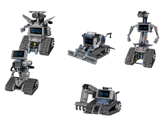 5-in-1 Remote Controlled Building Blocks - Build ROBOTS and Bring Them to Life! RC0742