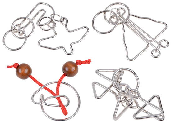 4 curly metal puzzle ZA1132