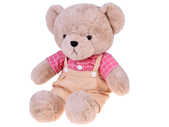 Teddy bear - beige Filip 58cm in pink VINTAGE shirt ZA5923 A