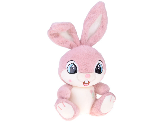 Plush rabbit 40 cm Lovely pink MALINKA with foldable ears ZA5922