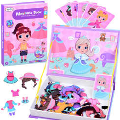 Magnetic puzzle book Doll clothes ZA3766