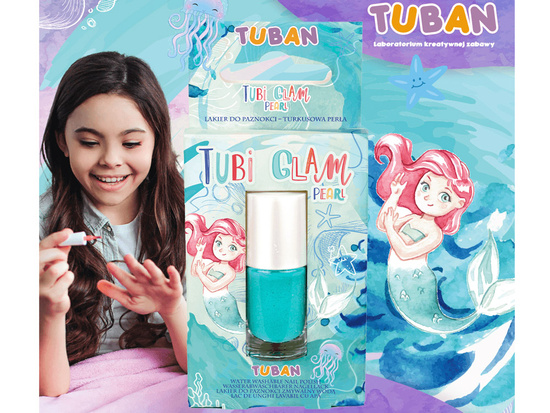 TUBI GLAM turquoise nail polish ZA4381