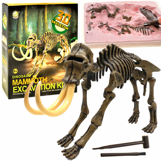 Mammoth skeleton 3D excavations set ZA1777 B