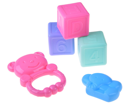 Interactive BOBAS doll 46cm - in a lilac dress + accessories ZA5834