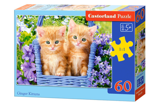 Puzzle 60 pieces Ginger Kittens