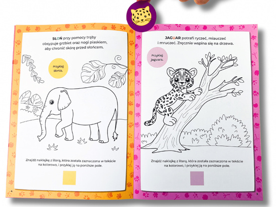 Captain Science Syllable Coloring Page. Wild Animals KS1210
