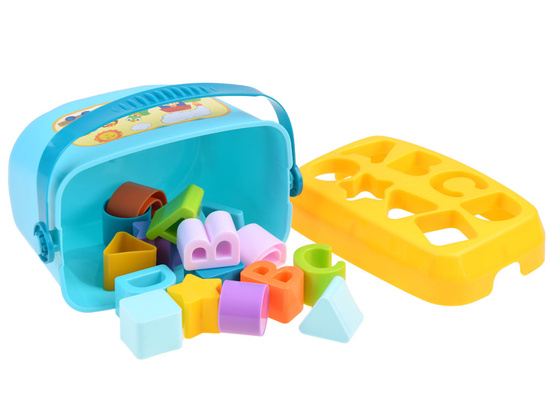 Educational set Bucket blocks letters SORTER 16pcs ZA3803