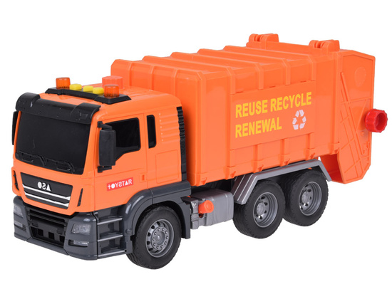 Garbage Truck with Bins and Sound Educational Fun for Children ZA5228