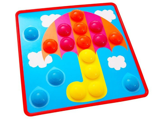 Creative Montessori mosaic button puzzle - pin pictures ZA1706