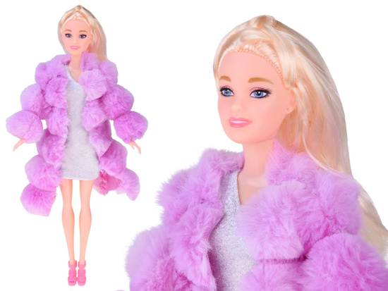 Remote-Control Retro Cadillac Car + Elegant Doll in Fur RC0745