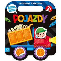 Aksjomat Brum, brum! Pojazdy. Kolorowanka z naklejkami KS0900