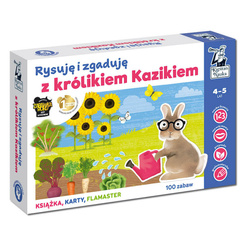 I draw and guess with Kazik the rabbit cards with tasks KS1036