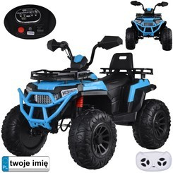 Large battery-powered quad bike for children 4x4, gas in the handle, shock absorber PA0315