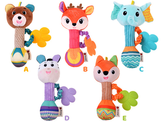 Charmant Rattle Teether Plush Toy Deer for a Child ZA5771
