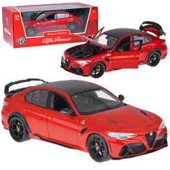 Alfa Romeo Giulia GTAm Quadrifoglio licensed red 1:18 ZA5991 model
