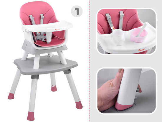 High chair, feeding chair Set 6in1 ZA4142