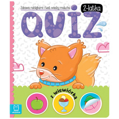 Axiom Quiz for a 2-Year-Old with a Squirrel. Sticker Game and Knowledge Test KS1134