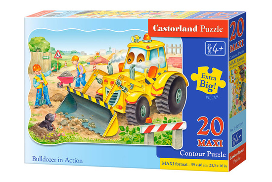 Puzzle 20 pcs. MAXI Bulldozer in action