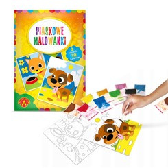 Alexander sand coloring books creative set of 2 pictures dog cat ZA5405