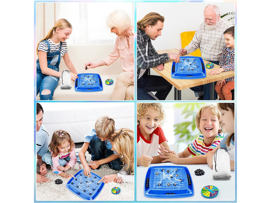 Magnetic Strategy Game with Balls and Wheel of Fortune for the Family GR0763