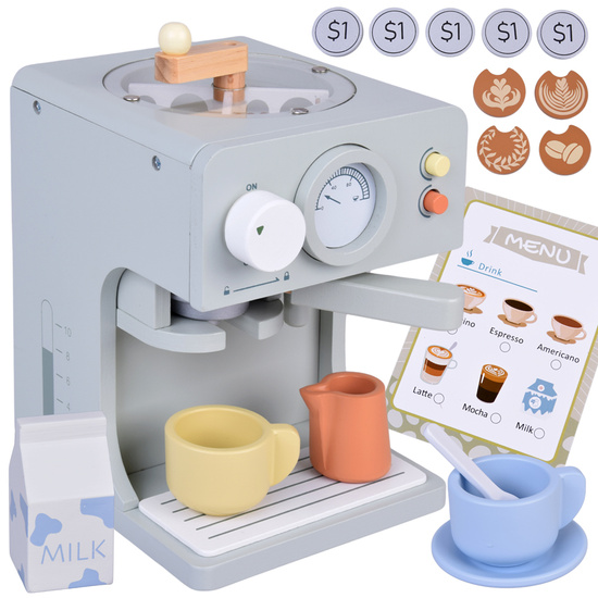 Wooden Coffee Maker – the perfect set for a little barista, 18 pcs ZA5935