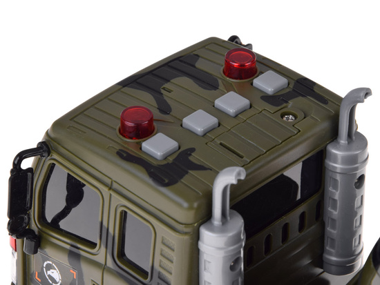 Military Transport Truck Set – Army Tank, Helicopter & Truck with Friction Power, Lights and Sounds